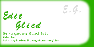 edit glied business card